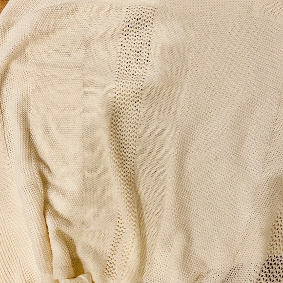 ANTHROPOLOGIE Padma Knit Poncho Ivory M/L - Picture 6 of 7